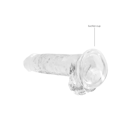 REALROCK - Clear Lifelike Dildo - Transparent (17cm)