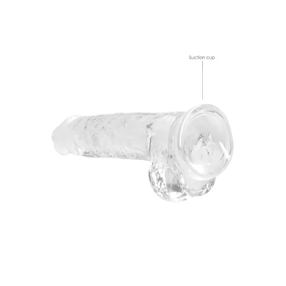 REALROCK - Clear Lifelike Dildo - Transparent (19cm)