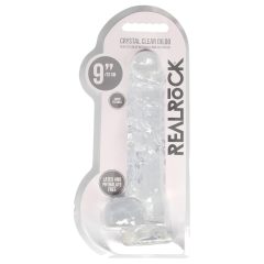 REALROCK - Transparent Lifelike Dildo - Clear (22cm)