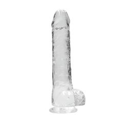 REALROCK - Transparent Lifelike Dildo - Clear (22cm)