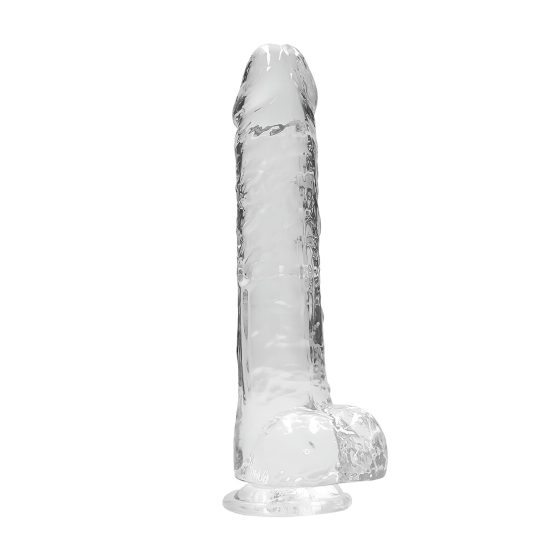 REALROCK - Transparent Lifelike Dildo - Clear (22cm)