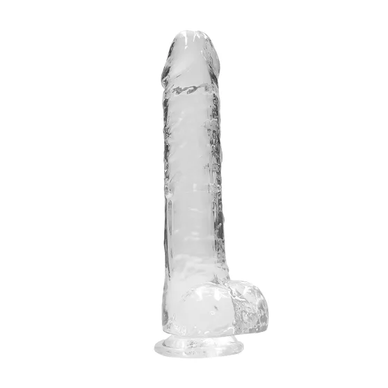 REALROCK - Transparent Lifelike Dildo - Clear (22cm)