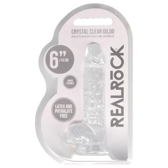 REALROCK - 15cm Crystal-Clear Lifelike Dildo