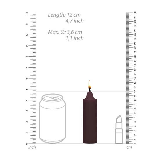 Ouch Chocolate - paraffin body candle with chocolate scent (100g)