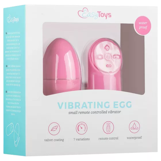 Easytoys - 7-Function Wireless Vibrating Egg (Pink)