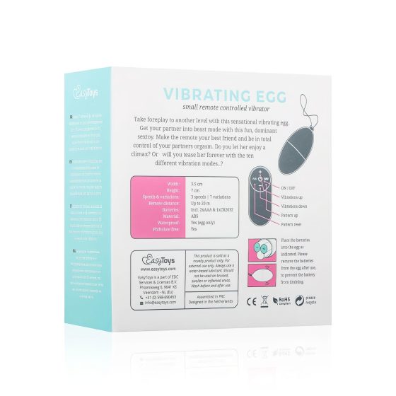 Easytoys - 7-Function Wireless Vibrating Egg (Pink)