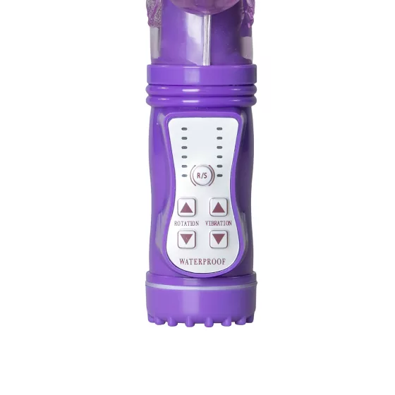 Easytoys Butterfly - Rotating & Thrusting Vibrator (Purple)