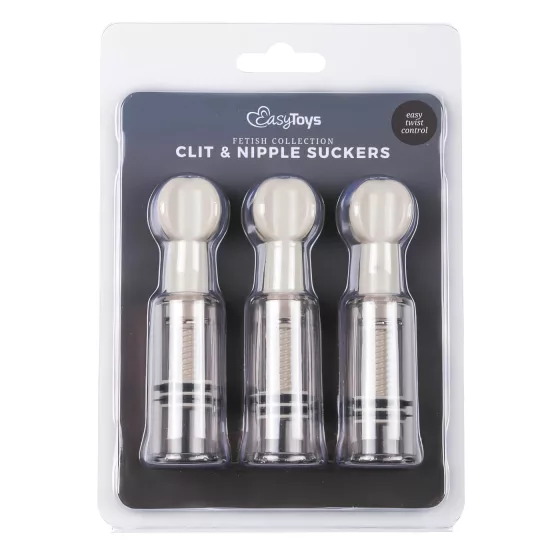 EasyToys - Nipple and Pussy Pump Set (3 pcs)