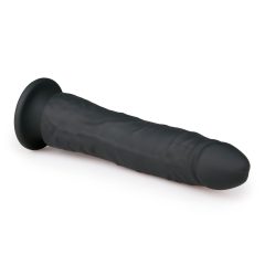 Easytoys - 100% Silicone Suction Cup Dildo (21cm) - Black