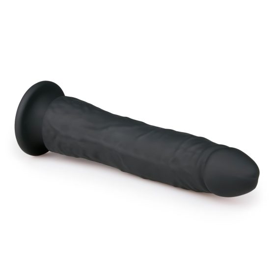 Easytoys - 100% Silicone Suction Cup Dildo (21cm) - Black