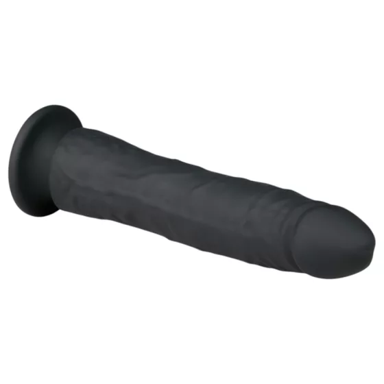 Easytoys - 100% Silicone Suction Cup Dildo (21cm) - Black