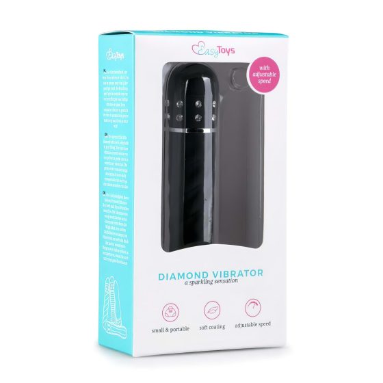 Easytoys Diamond Twirled - Twisted Rod Vibrator (Black)