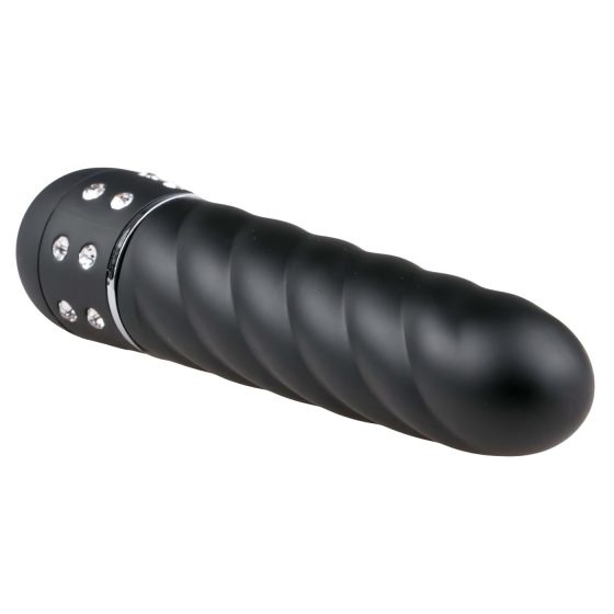 Easytoys Diamond Twirled - Twisted Rod Vibrator (Black)