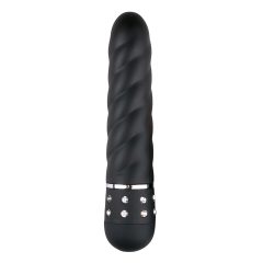Easytoys Diamond Twirled - Twisted Rod Vibrator (Black)