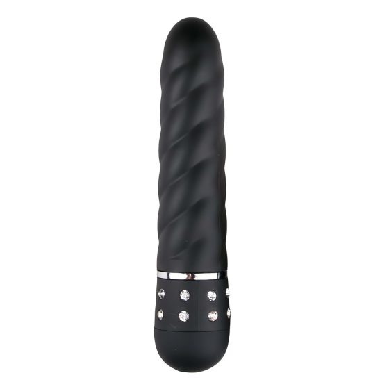 Easytoys Diamond Twirled - Twisted Rod Vibrator (Black)