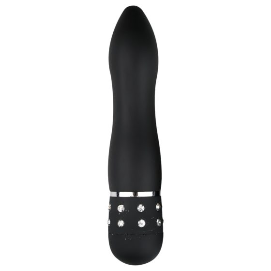 Easytoys Diamond Curved - Mini Black Wand Vibrator