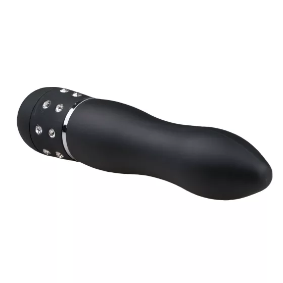 Easytoys Diamond Curved - Mini Black Wand Vibrator
