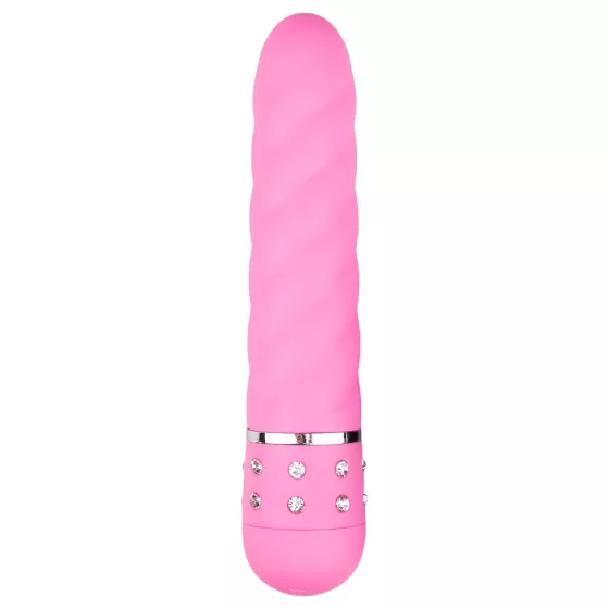 Easytoys Diamond - Twisted Rod Vibrator (Pink)