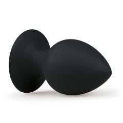 EasyToys XL Round Butt Plug - Black - Extra Large