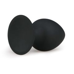 EasyToys XL Round Butt Plug - Black - Extra Large