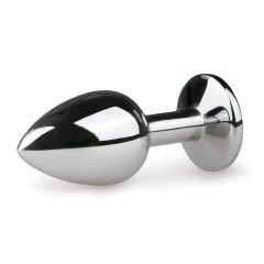 EasyToys Metal No.1 - Pink Gem Anal Plug - Silver (2.7cm)