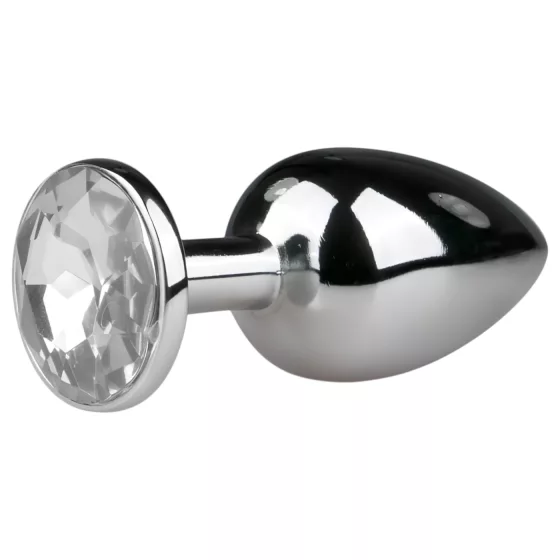 EasyToys - metal anal plug (silver-white)