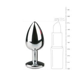 Easytoys - Metallic Anal Plug (Silver-White)