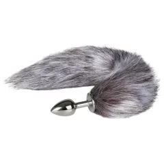 Easytoys Fox NO5 - Silver Anal Plug with Silver Fox Tail