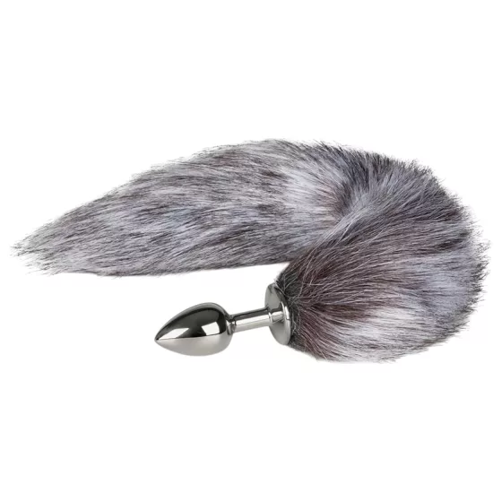 Easytoys Fox NO5 - Silver Anal Plug with Silver Fox Tail