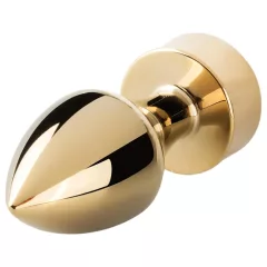   Easytoys Fox NO13 - Metal Anal Plug with Gold & White Fox Tail