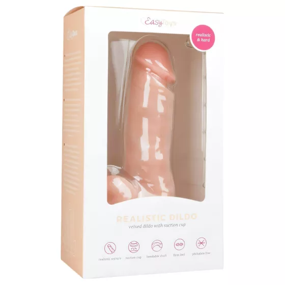 Easytoys - Suction Cup Dildo with Balls (6.9) - Natural"
