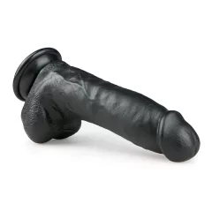 Easytoys - Black Suction Cup Dildo with Balls (20cm)