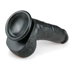Easytoys - Black Suction Cup Dildo with Balls (20cm)