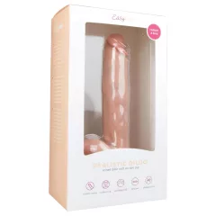   Easytoys - Large Suction Cup Dildo with Balls (26.5cm) - Natural