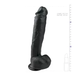   Easytoys - Large Suction Cup Dildo with Balls (10.4) - Black"