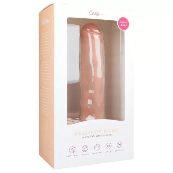 Easytoys - Large Suction Cup Dildo with Balls (11.6) - Natural"