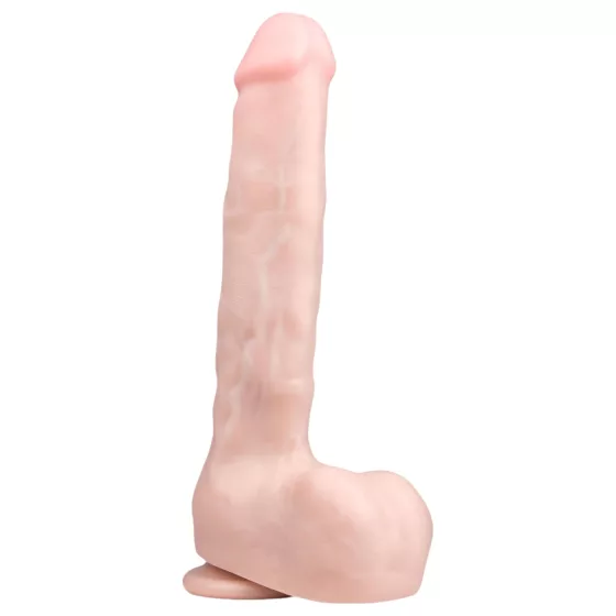 Easytoys - Large Suction Cup Dildo with Balls (11.6) - Natural"