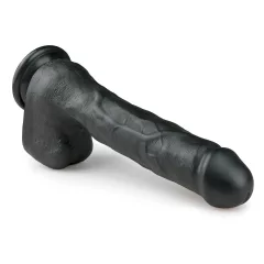   Easytoys - Large Suction Cup Dildo with Balls (11.6 inches) - Black