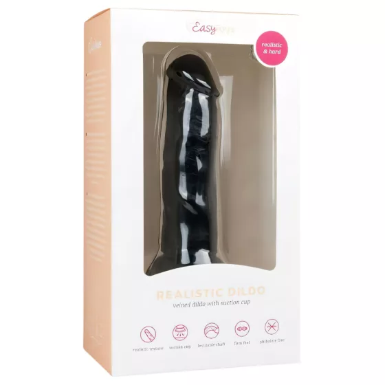 Easytoys - Realistic Suction Cup Dildo (15.5cm) - Black