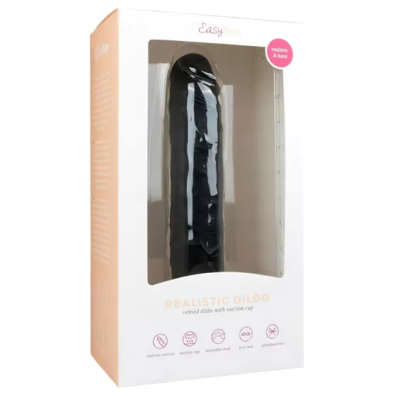 Easytoys - Extra Large Suction Cup Dildo (28.5cm) - Black