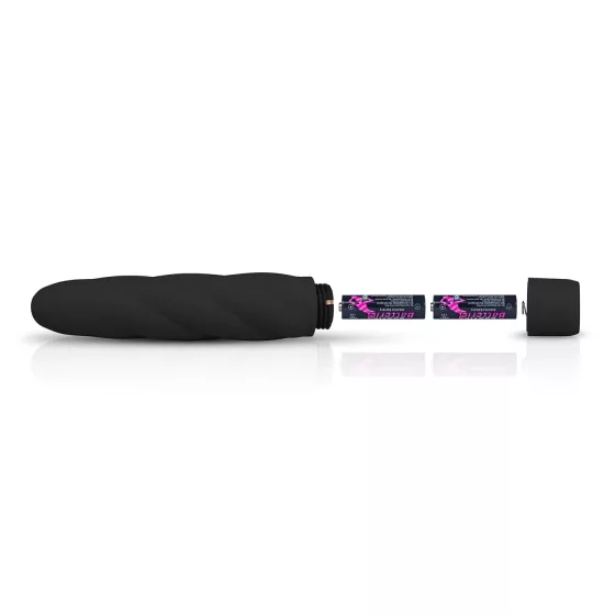 Easytoys Power Vibe - Twisted Silicone Rod Vibrator (Black)