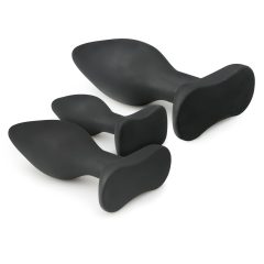 Easytoys Rocket - Black Anal Plug Set (3-piece)