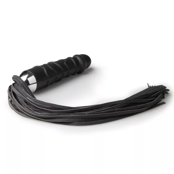 Easytoys Dual Delight - Black Flogger & Silicone Dildo Combo
