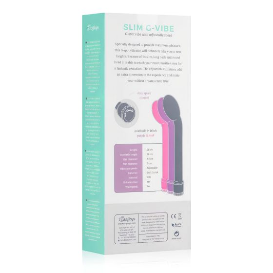 Easytoys Slim - Black G-Spot Vibrator