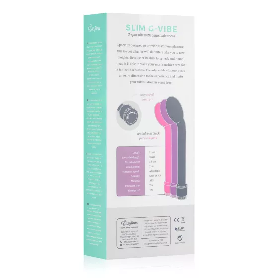 Easytoys Slim - Black G-Spot Vibrator