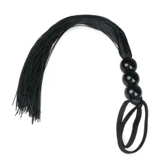 Easytoys Silicone Whip - Black Silicone Flogger