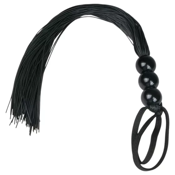 Easytoys Silicone Whip - Black Silicone Flogger