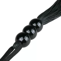 Easytoys Silicone Whip - Black Silicone Flogger