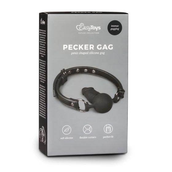 Easytoys - Black Gag with Internal Dildo