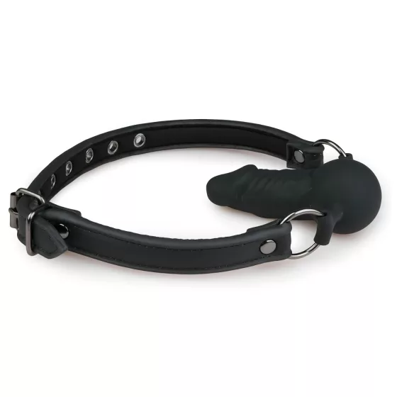 EasyToys - Gag with Internal Dildo (Black)